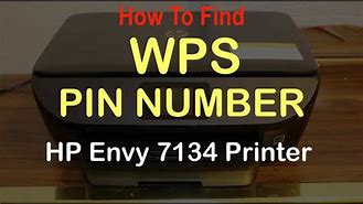 Image result for Where to Find the WPS Pin On Printer