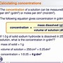 Image result for Mass Concentration Chemistry