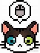 Image result for Cat Face Pixel Art