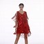 Image result for Red Sequin Flapper Dress