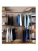 Image result for Double Clothes Rack Closet