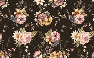Image result for Vintage Dark Floral Pattern
