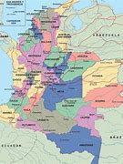 Image result for Colombia States Map