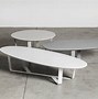 Image result for White Oval Lacquer Coffee Table