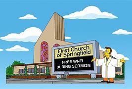 Image result for The Simpsons Church Pews