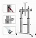 Image result for 55-Inch TV Stand On Wheels White