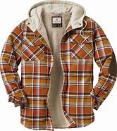 Image result for Men's Hooded Flannel Shirt