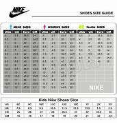Image result for Nike Shoe Size Chart
