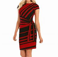 Image result for Black Dress with Red Belt