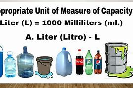 Image result for Things That Are Measured in Liters