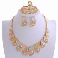 Image result for Gold Plated Jewelry Set