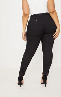 Image result for Plus Size Black Jeans