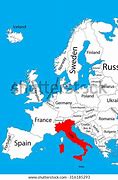 Image result for Map of Europe Pointing Out Italy