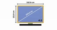 Image result for 80 Inch TV Dimensions Metric