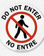 Image result for Do Not Enter Symbol Clip Art