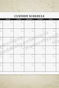 Image result for Printable Custody Schedule