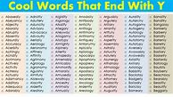 Image result for 5 Letter Words That End with Y