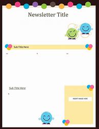 Image result for Newsletter Template for Preschoolers