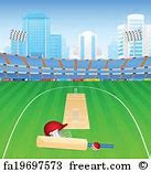 Image result for Cricket Stadium Clip Art