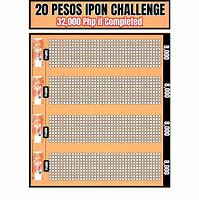 Image result for 20 Pesos Challenge Printable