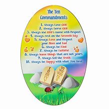 Image result for Catholic Ten Commandments Plaque