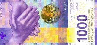 Image result for Swiss Franc 1000 Note