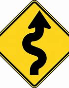 Image result for Curving Road Sign