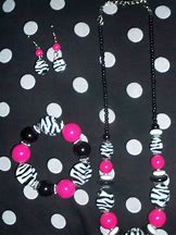Image result for Pink Zebra Jewelry