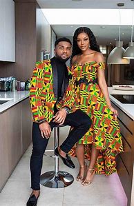 Image result for Ghana African Couple Outfits