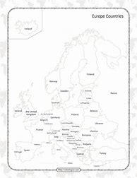 Image result for All Countries in Europe Worksheet