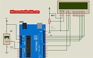 Image result for Temperature Sensor with LCD Display Arduino Tinkercad