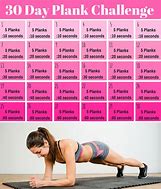 Image result for Plank Challenge 30-Day Chart