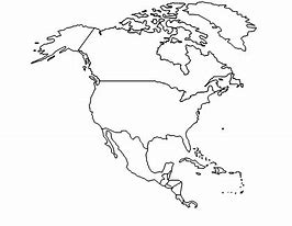 Image result for Simple Outline of North America
