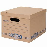 Image result for Document Storage Cardboard Box