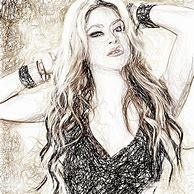 Image result for Shakira Pencil Drawing