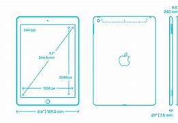 Image result for iPad 6 Gen Sizes