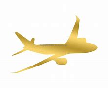 Image result for Gold Airplane Clip Art Fron
