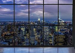 Image result for High View of the City From a Window at Dusk