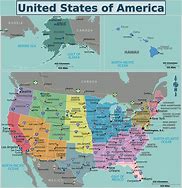 Image result for United States Map with Cities