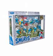 Image result for Smurfs and Trolls Figures