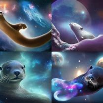 Image result for Cute Galaxy Otter