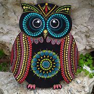 Image result for Owl Dot Painting