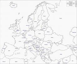 Image result for Plain Map of Europe