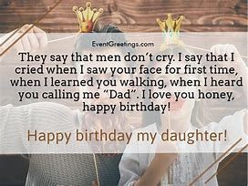 Image result for Birthday Wishes Daughter From Dad