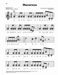 Image result for Macarena Song Sheet Music