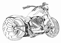 Image result for Harley-Davidson Motorcycle Drawing