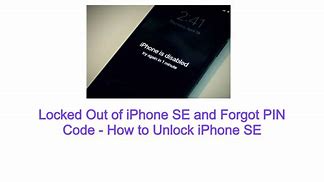 Image result for iPhone SE Forgot Passcode