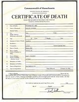 Image result for Girls Death Certificate