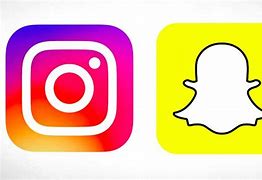 Image result for Instagram and Snapchat Logo in White Colors