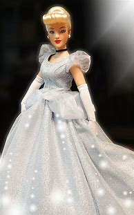 Image result for Cinderella Barbie Doll in White Dress